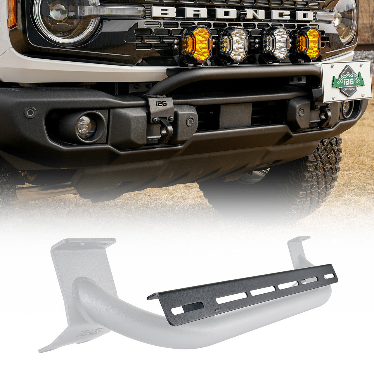 IAG Off-Road FMS Light Bar Mount for Mini Bull Bar 