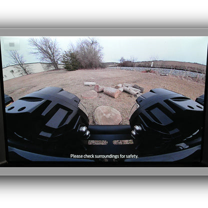IAG Off-Road FMS Light Bar Mount for Mini Bull Bar - Interior Camera View with Lights