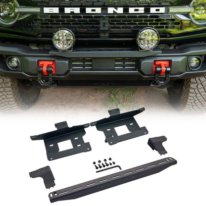 IAG Off-Road FMS Stealth Light Bar Mount Package for 2021+ Ford Bronco with Capable Bumper