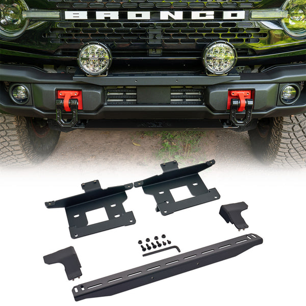 IAG Off-Road FMS Stealth Light Bar Mount Package for 2021+ Ford Bronco with Capable Bumper