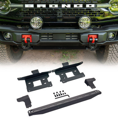 IAG Off-Road FMS Stealth Light Bar Mount Package for 2021+ Ford Bronco with Capable Bumper