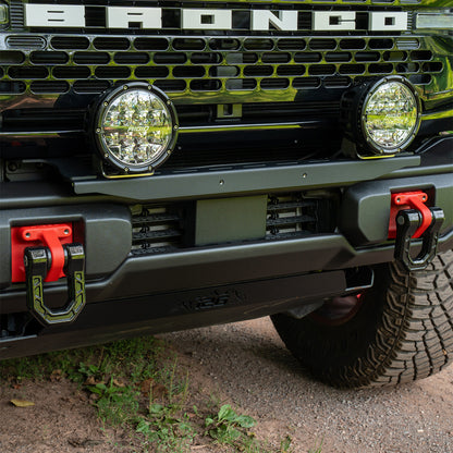 IAG Off-Road FMS Stealth Light Bar Mount Package for 2021+ Ford Bronco with Capable Bumper - Install 1