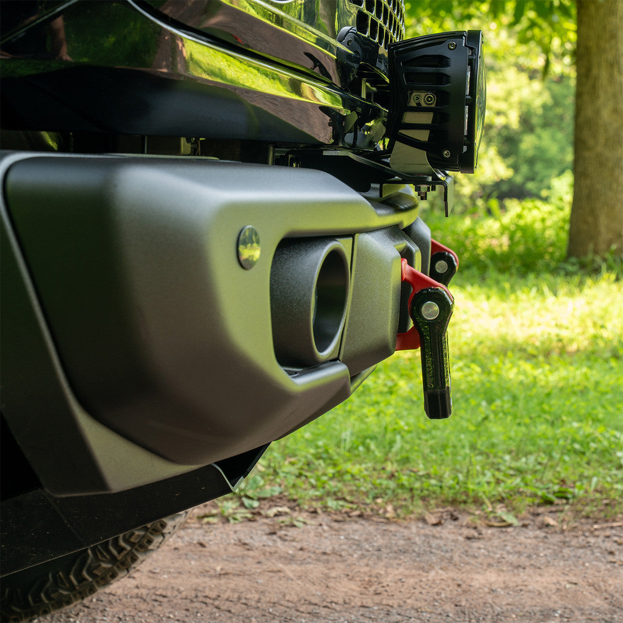 IAG Off-Road FMS Stealth Light Bar Mount Package for 2021+ Ford Bronco with Capable Bumper - Install 3