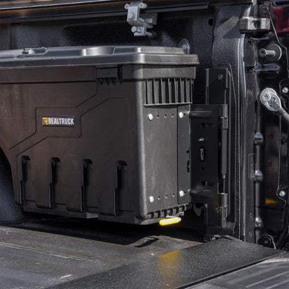 IAG BedBridge™ Spacer For 2015+ F-150 & 2017+ Super Duty Swing-Out Toolboxes - Installed 2