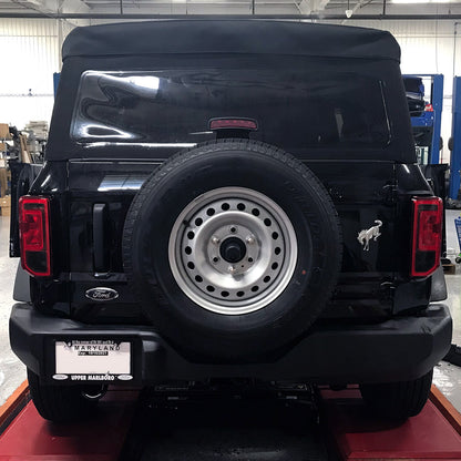 IAG Smoke Reverse Light Overlay Film Kit for 2021 Ford Bronco Install Image