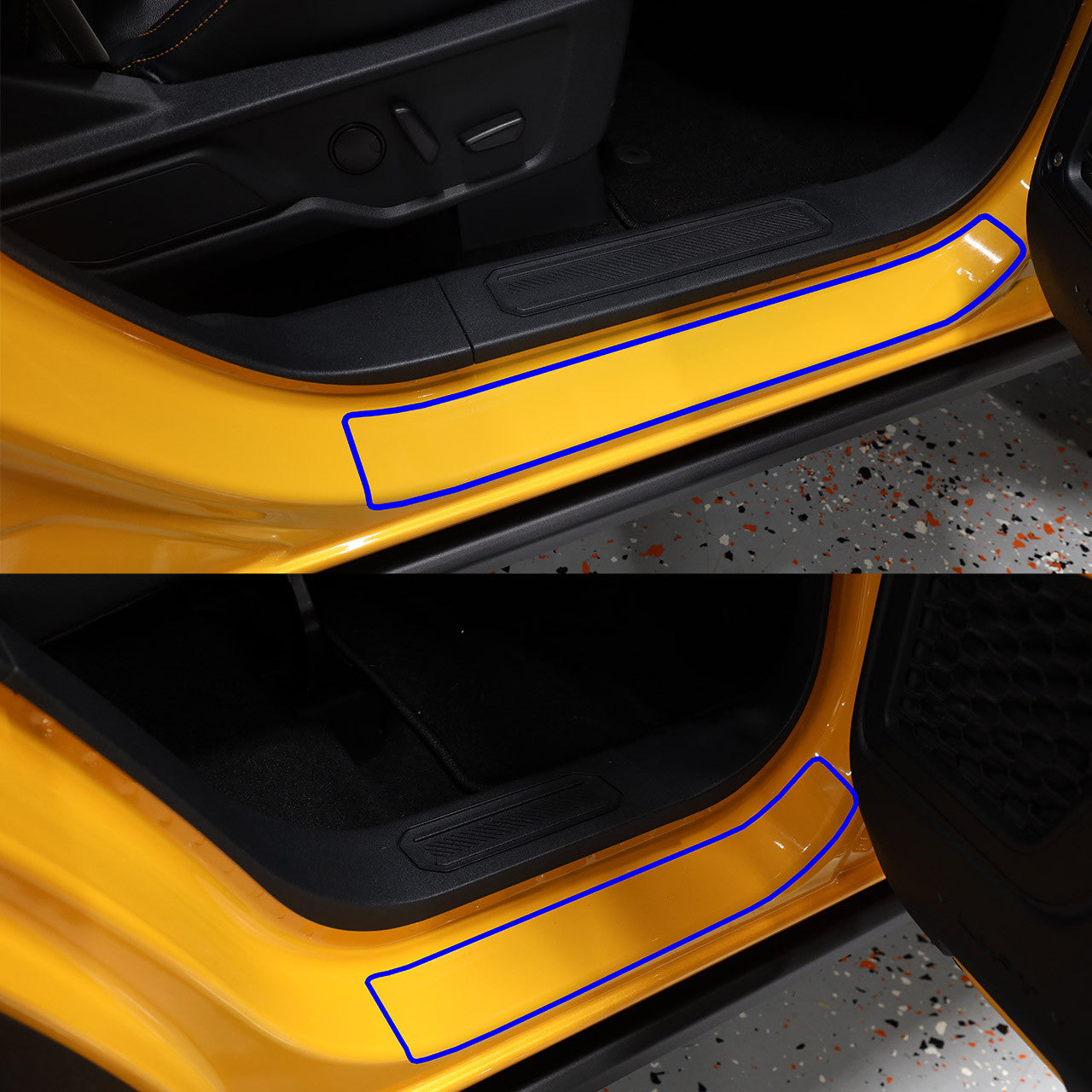 IAG 2021 Ford Bronco Door Sill Paint Protection Film Kit for (4 Door Full-Size)