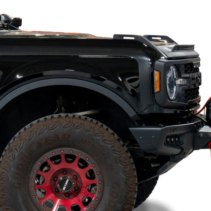IAG Off-Road Matte Black Boss Style Vinyl Side Stripe Kit fits 2021+ Ford Bronco 2 Door - Installed 2