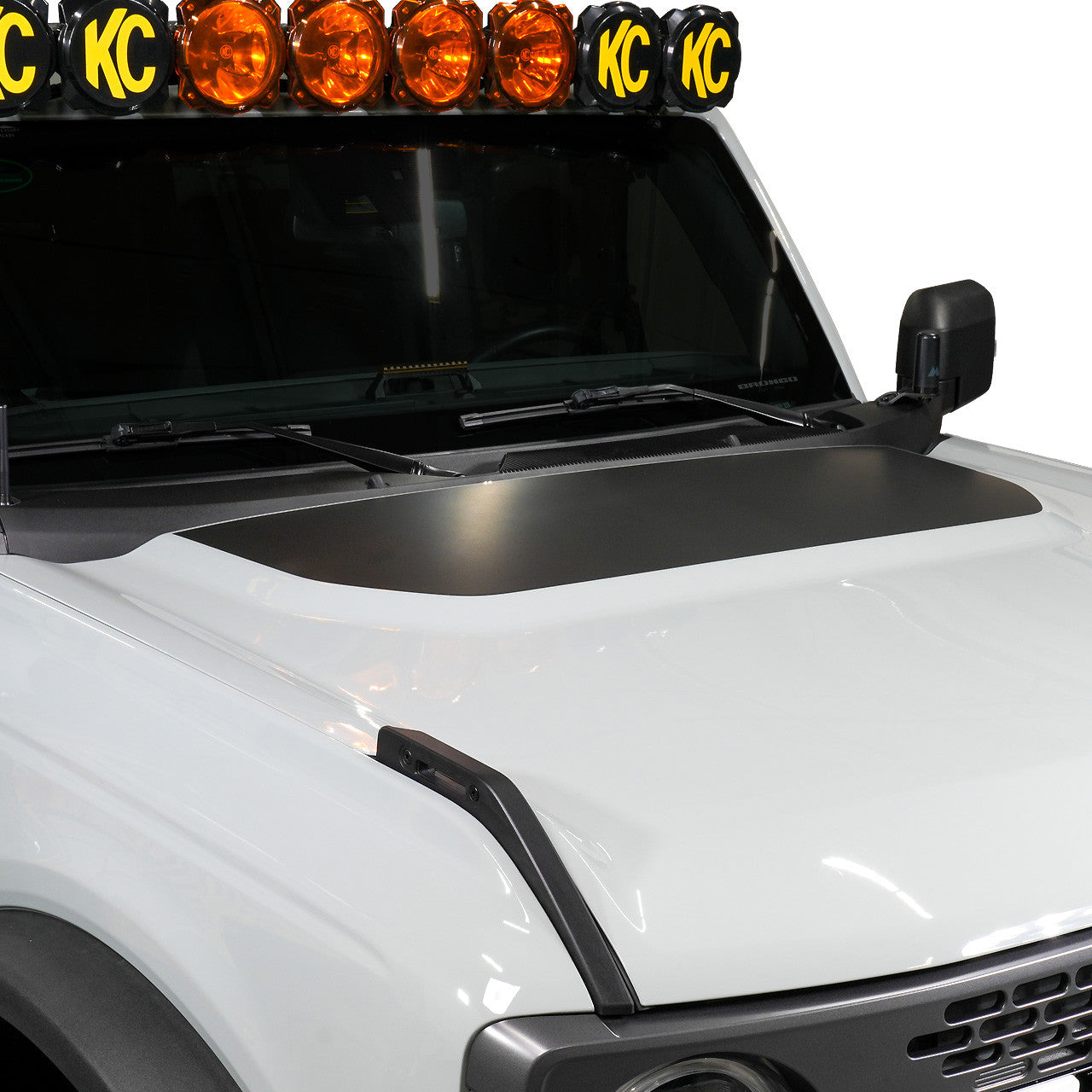 IAG Off-Road Front Hood Graphic - Solid Design Fits 2021+ Ford Bronco - Installed 2