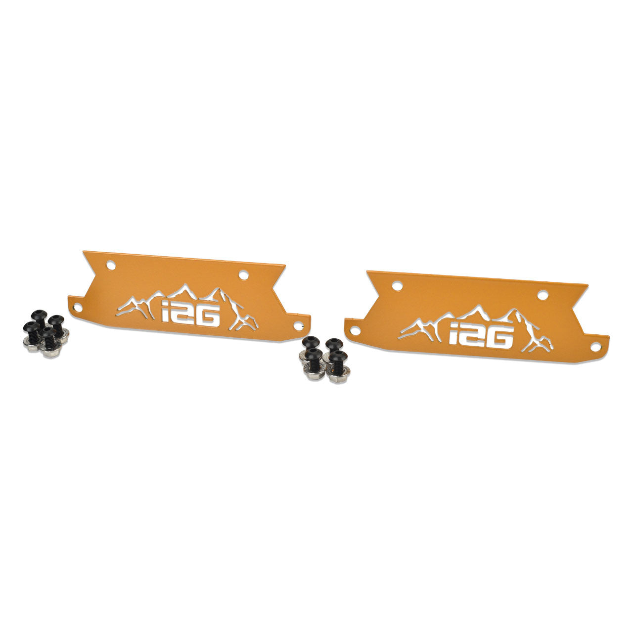 IAG Off-Road Color Logo Plate - Orange Finish