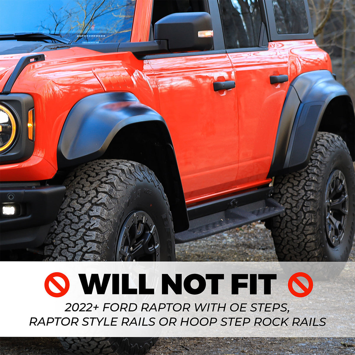 IAG V2 EZ-Step Add-on DOES NOT FIT 2022+ Ford Bronco Raptor