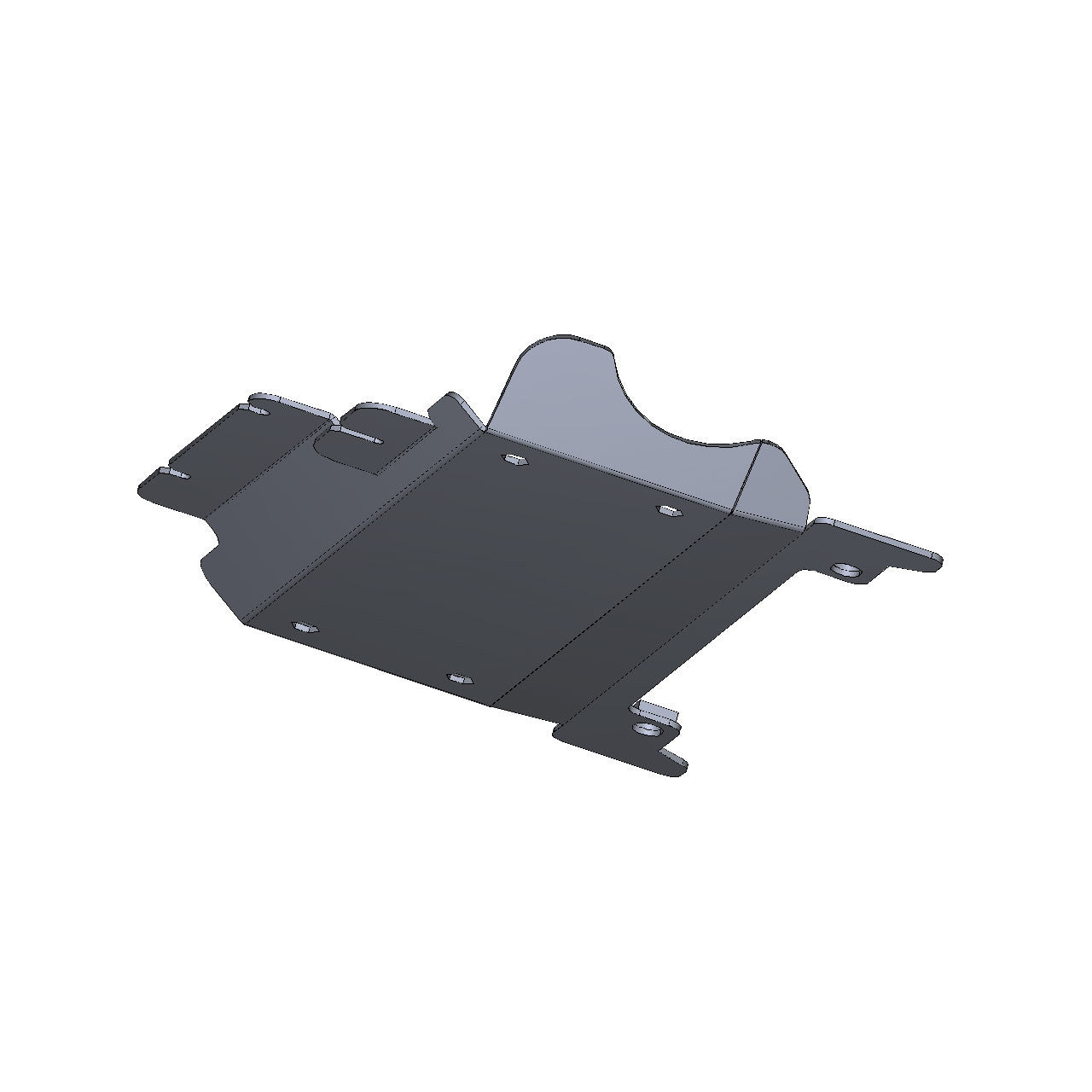 IAG Rock Shield™ Engine Skid Plate for 2021+ Ford Bronco - CAD Design 1