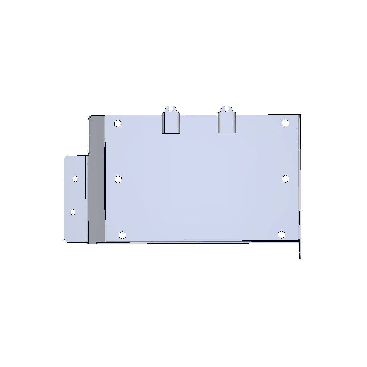 IAG Rock Shield™ Transfer Case Skid Plate for 2021+ Ford Bronco - CAD Design 2