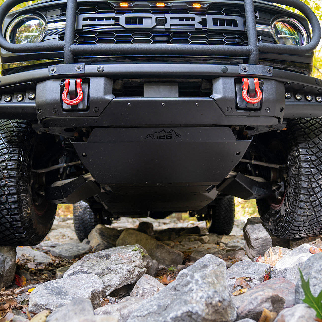 IAG Rock Shield™ Transfer Case Skid Plate for 2021+ Ford Bronco - Installed 2