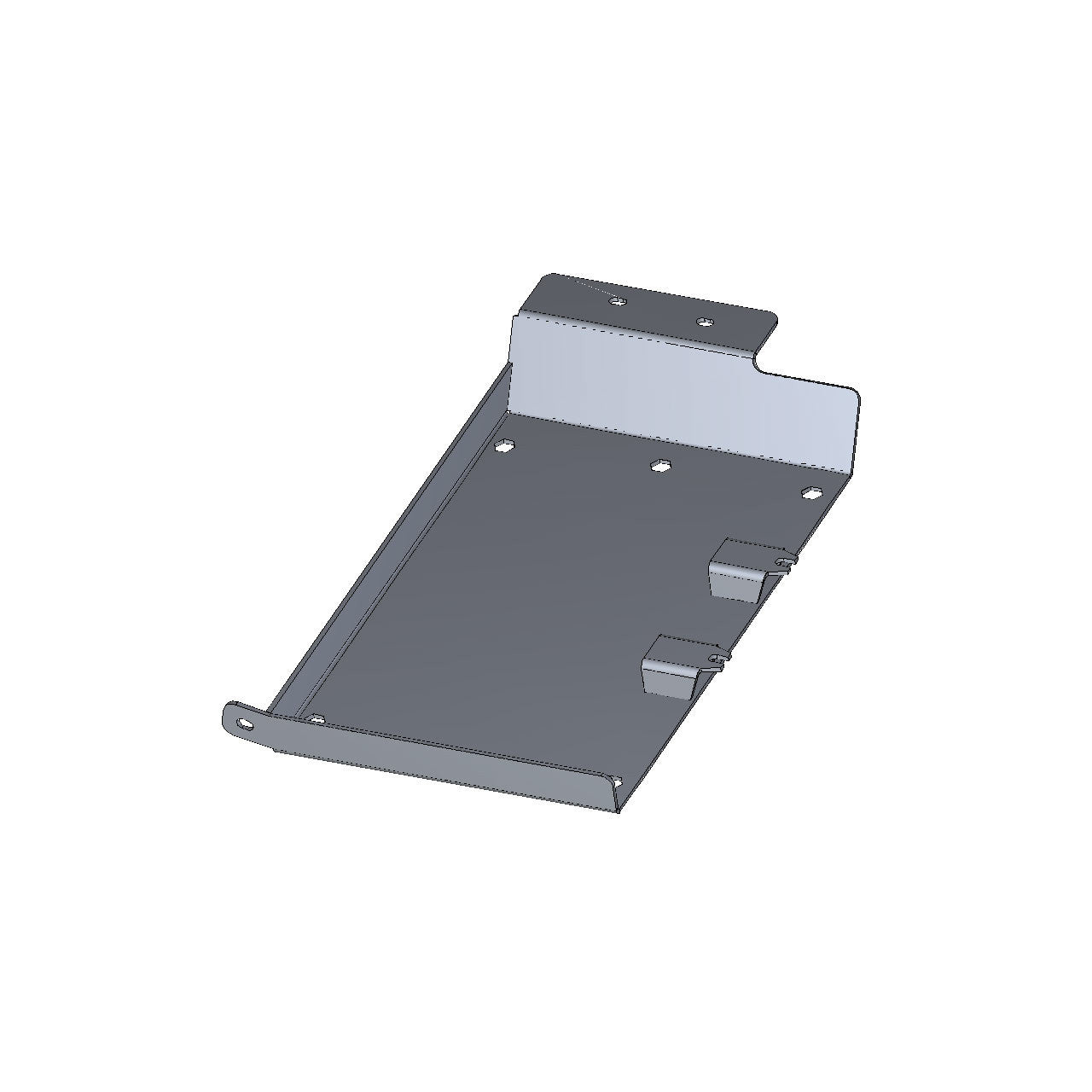 IAG Rock Shield™ Transfer Case Skid Plate for 2021+ Ford Bronco - CAD Design 1