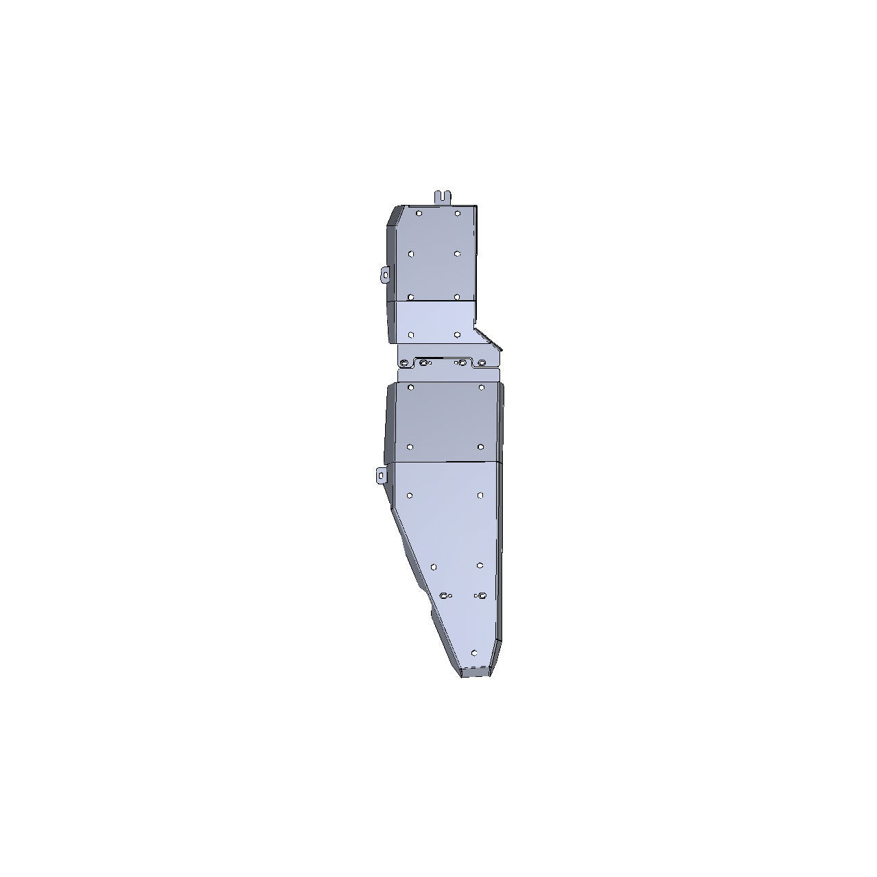 IAG Rock Shield™ Fuel Tank Skid Plate for 2021+ Four Door Ford Bronco - CAD Design 1