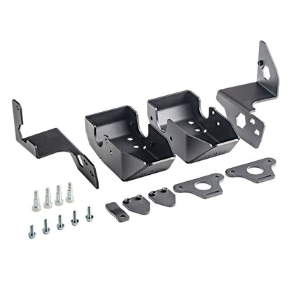 IAG Rock Shield™ Rear Shock Trailing Arm Skid Plate for 2021+ Ford Bronco - Parts Layout