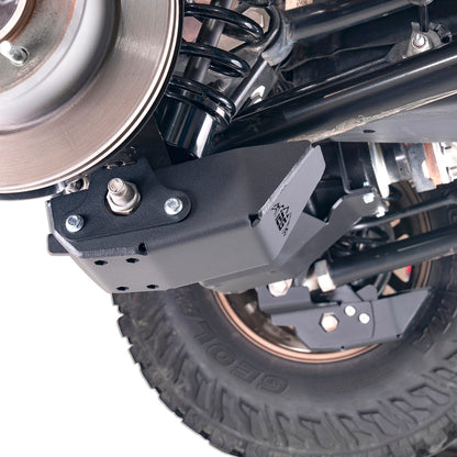 IAG Rock Shield™ Rear Shock Trailing Arm Skid Plate for 2021+ Ford Bronco - Installed