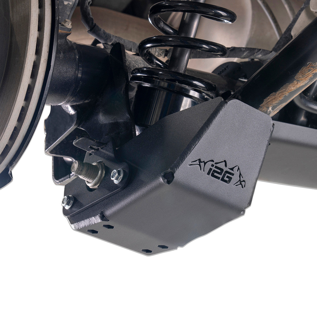 IAG Rock Shield™ Rear Shock Trailing Arm Skid Plate for 2021+ Ford Bronco - Installed 3