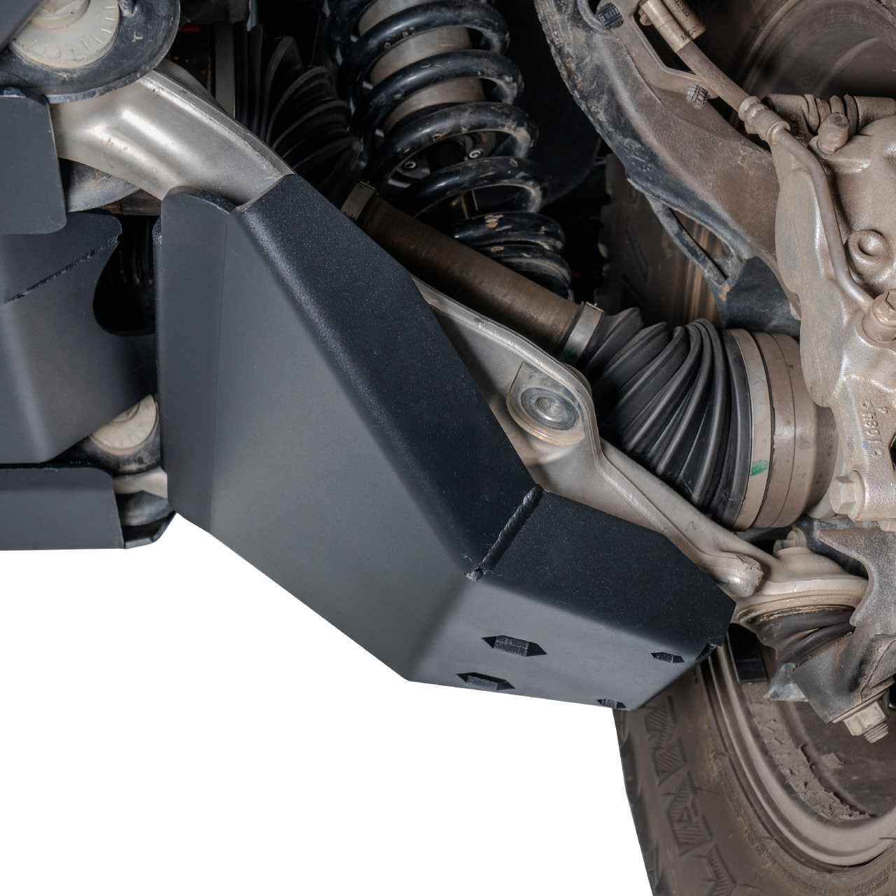 IAG Rock Shield™ Front Lower Control Arm Skid Plate for 2021+ Ford Bronco - Installed 4