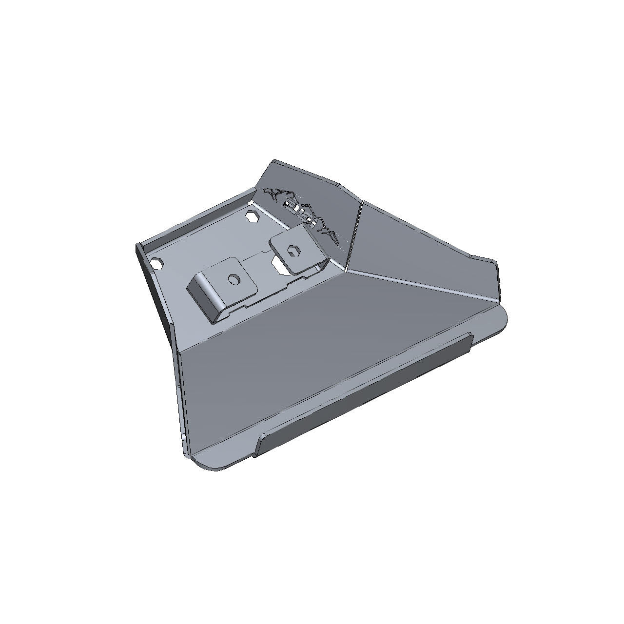 IAG Rock Shield™ Front Lower Control Arm Skid Plate for 2021+ Ford Bronco - CAD Design 6
