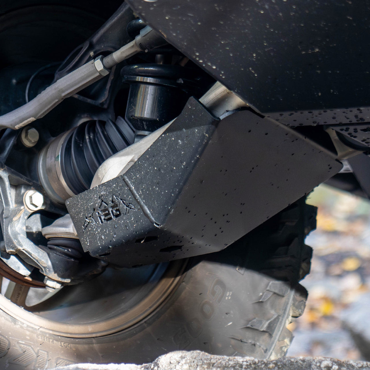 IAG Rock Shield™ Front Lower Control Arm Skid Plate for 2021+ Ford Bronco - Installed 5