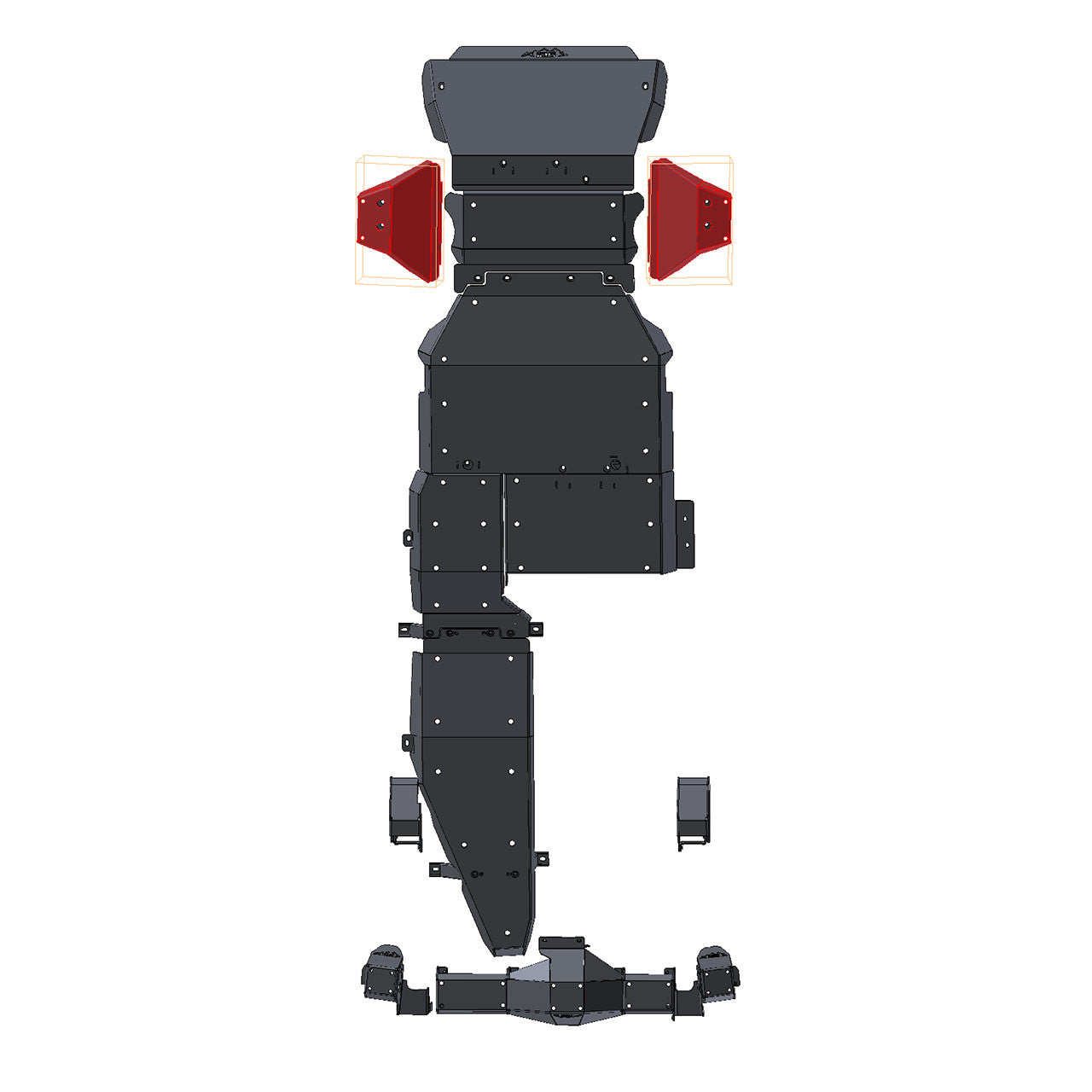 IAG Rock Shield™ Front Lower Control Arm Skid Plate for 2021+ Ford Bronco - Location