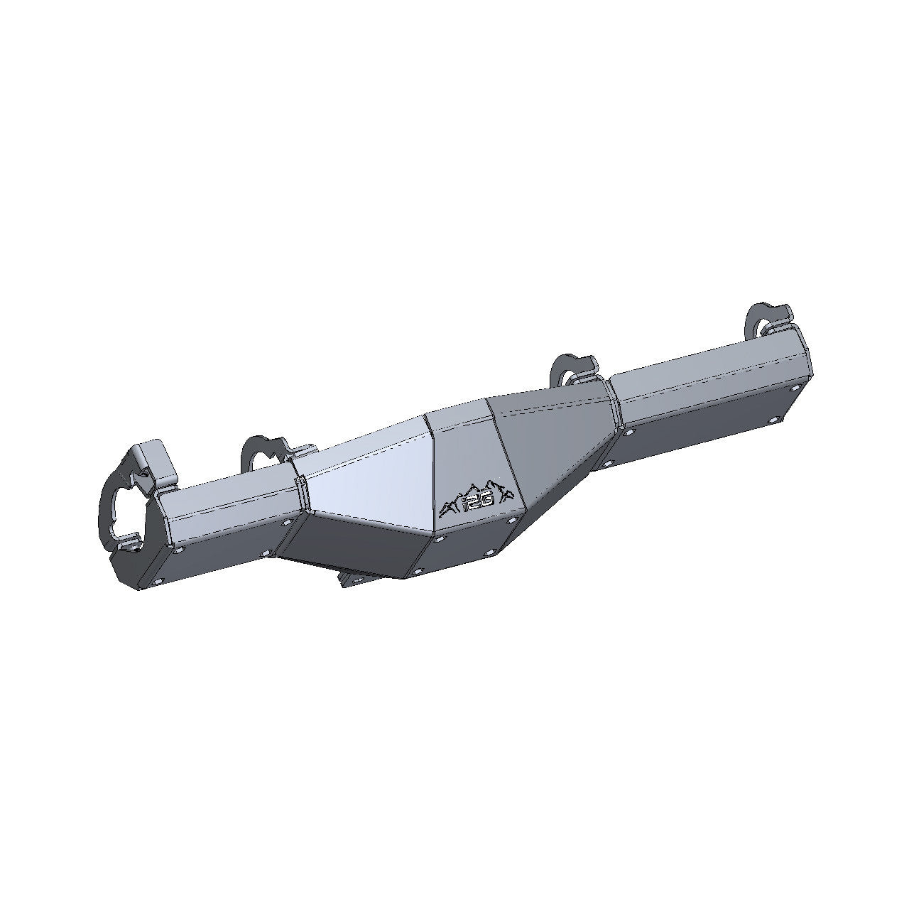 IAG Rock Shield™ Rear Differential Skid Plate for 2021+ Ford Bronco - CAD Design 3