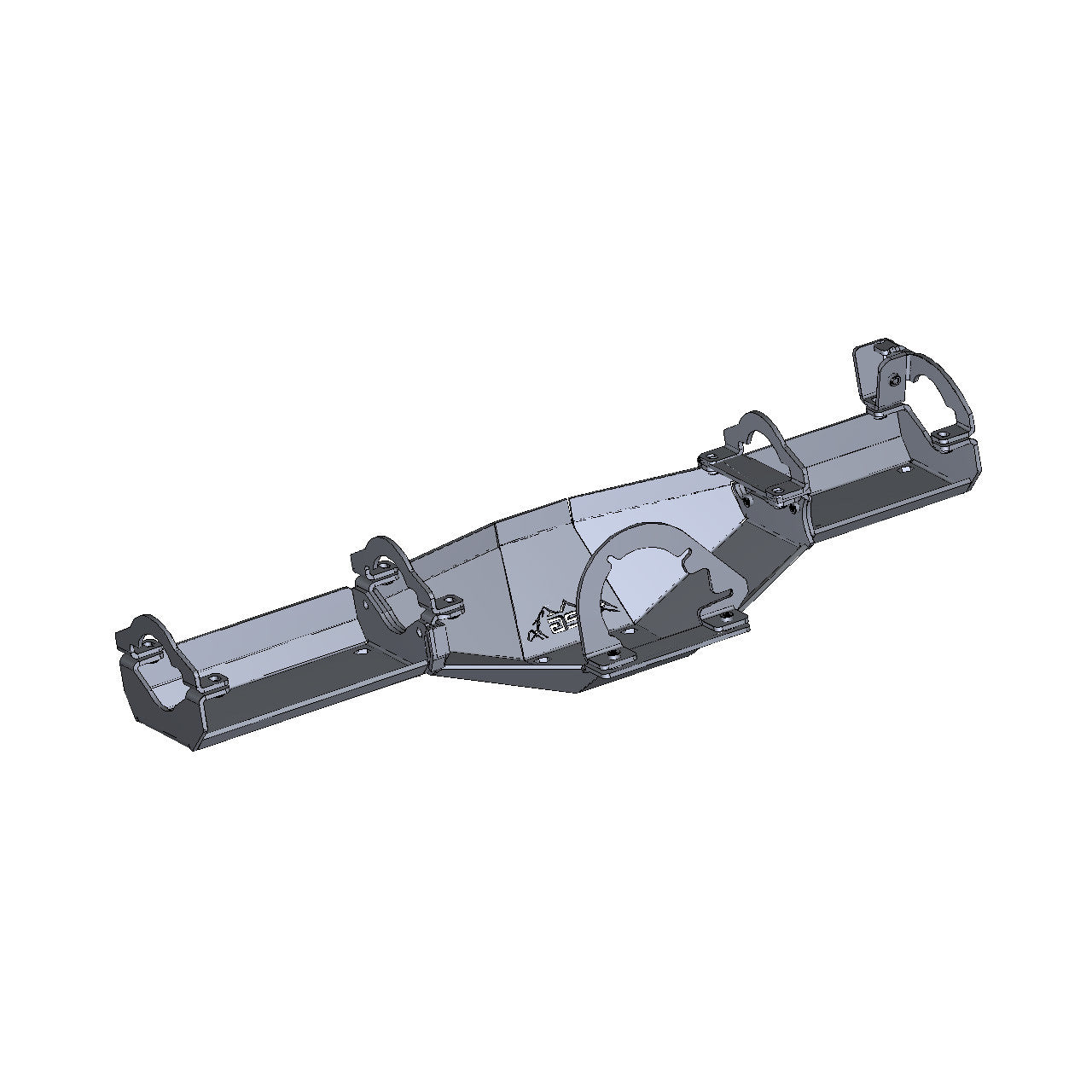 IAG Rock Shield™ Rear Differential Skid Plate for 2021+ Ford Bronco - CAD Design 4