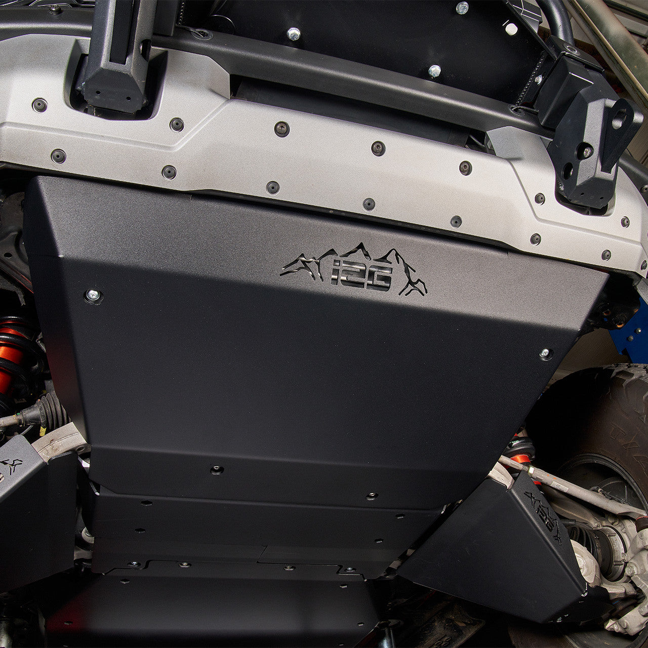 IAG Rock Shield™ Front Skid Plate for 2022+ Bronco Raptor - Mounted 2