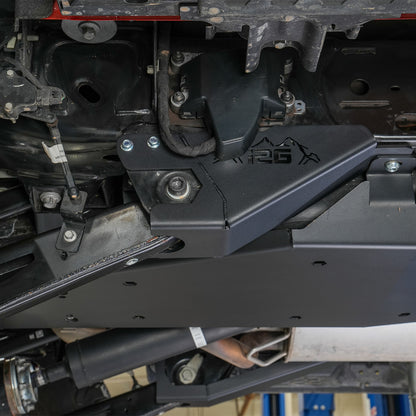 IAG Rock Shield™ Rear Shock Trailing Arm Skid Plate for 2022+ Bronco Raptor - Installed 2