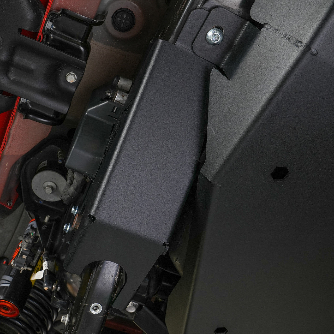 IAG Rock Shield™ Rear Shock Trailing Arm Skid Plate for 2022+ Bronco Raptor - Installed 3