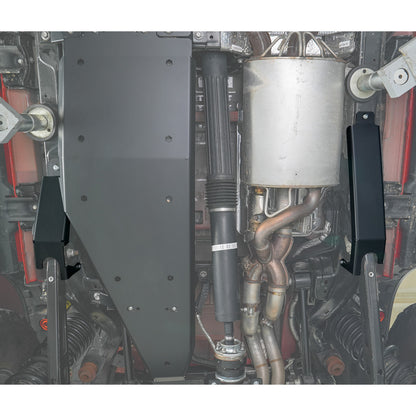 IAG Rock Shield™ Complete Skid Plate Set for 2022+ Bronco Raptor - Trailing Arm Skid Plate Installed