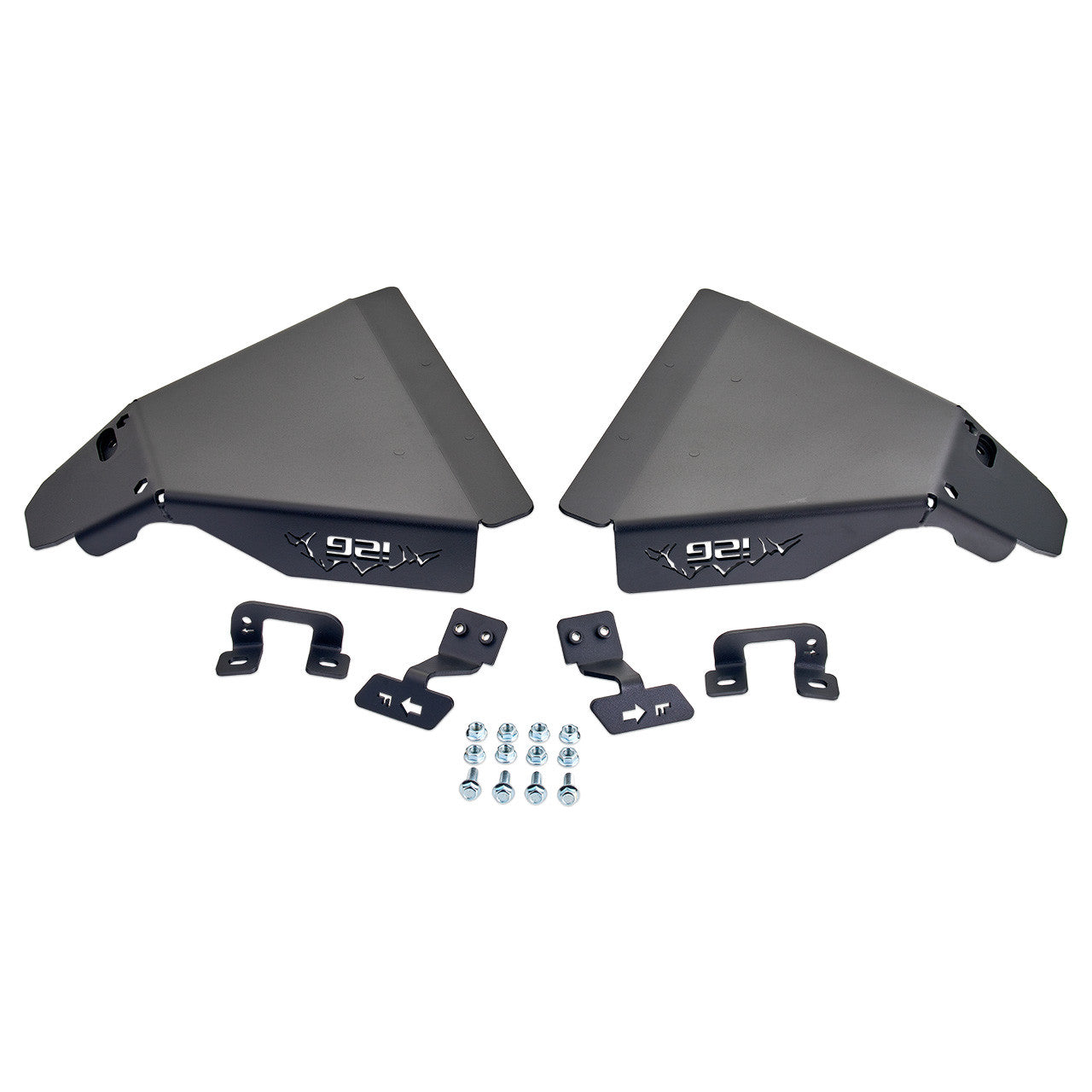 IAG Rock Shield™ Complete Skid Plate Set for 2022+ Bronco Raptor - Front Lower Control Arm Skid Plate Layout