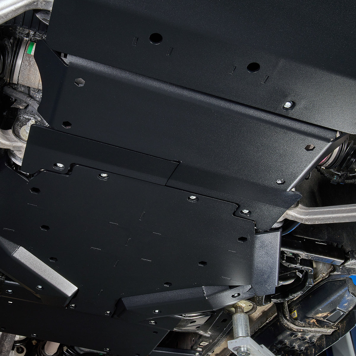 IAG Trail Shield® Engine Skid Plate For 2024+ Ford Ranger Raptor Black - Installed 3