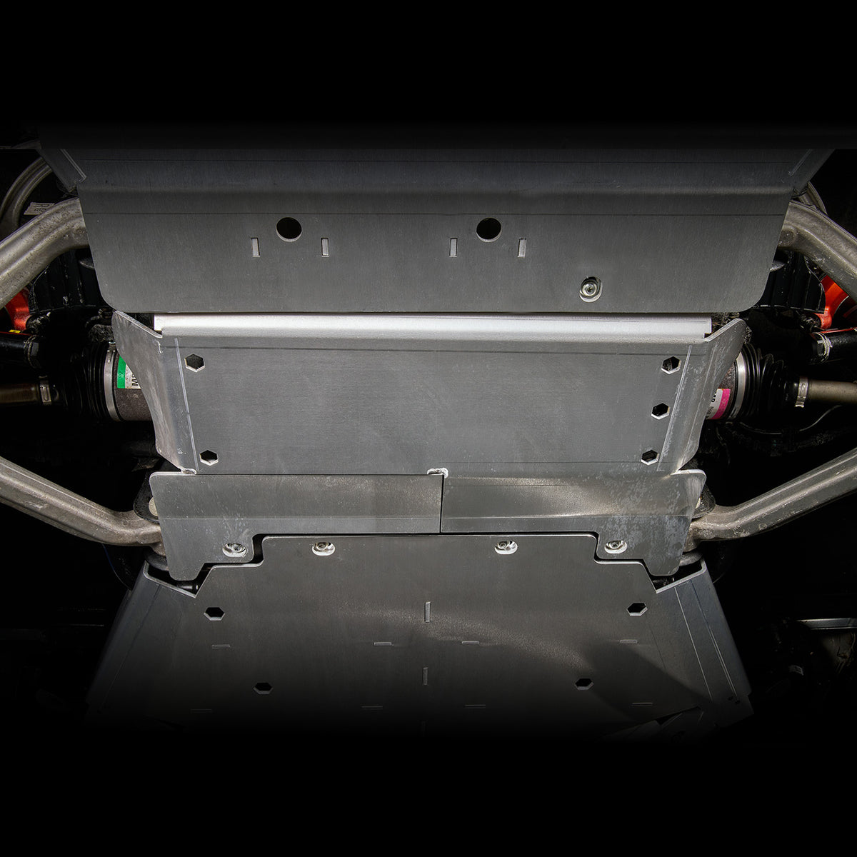IAG Trail Shield® Engine Skid Plate For 2024+ Ford Ranger Raptor with Silver Finish Installed
