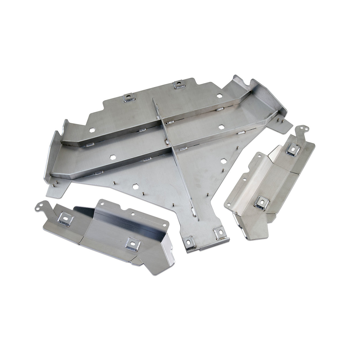 IAG Trail Shield® Transmission Skid Plate for 2024+ Ford Ranger Raptor Silver Finish - Inner Structure