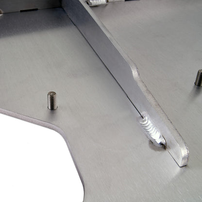 IAG Trail Shield® Transmission Skid Plate for 2024+ Ford Ranger Raptor Silver - Construction Close-up