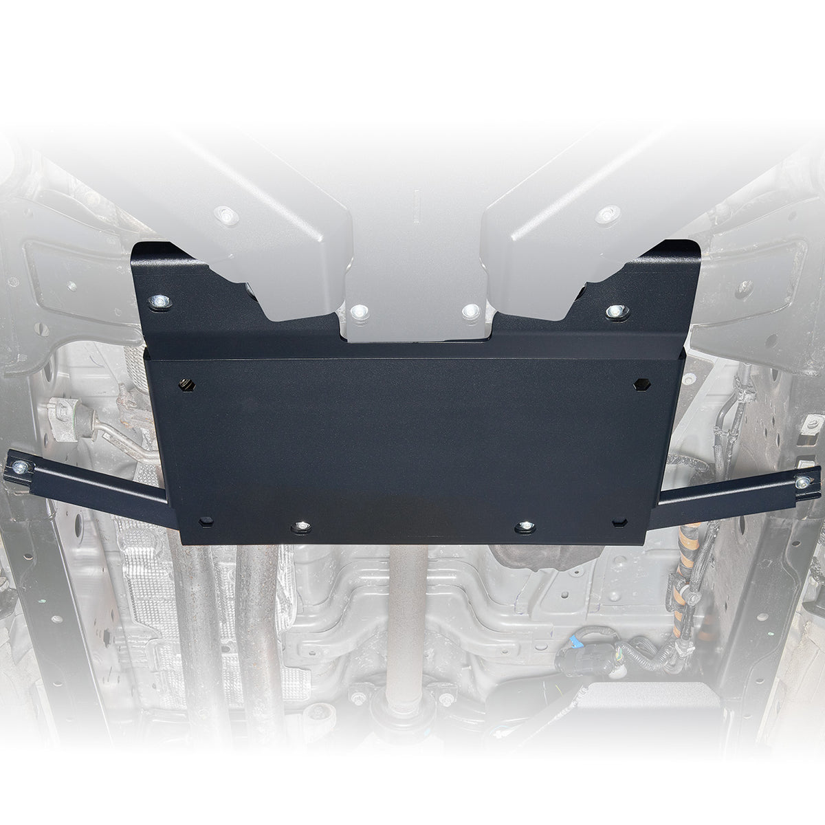 IAG Trail Shield® Transfer Case Skid Plate for 2024+ Ford Ranger Raptor Black Finish - Installed