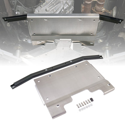 IAG Trail Shield® Transfer Case Skid Plate for 2024+ Ford Ranger Raptor Silver Finish