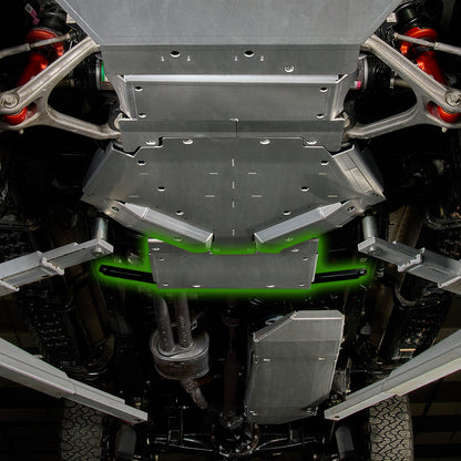 IAG Trail Shield® Transfer Case Skid Plate for 2024+ Ford Ranger Raptor Silver Finish - Highlighted Location