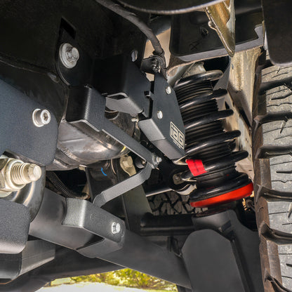 IAG Trail Shield™ Lower Trailing Arm Sensor Relocation Kit for 2024+ Ford Ranger Raptor - Installed