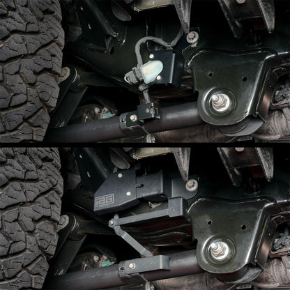 IAG Trail Shield™ Lower Trailing Arm Sensor Relocation Kit for 2024+ Ford Ranger Raptor - OE vs IAG 
