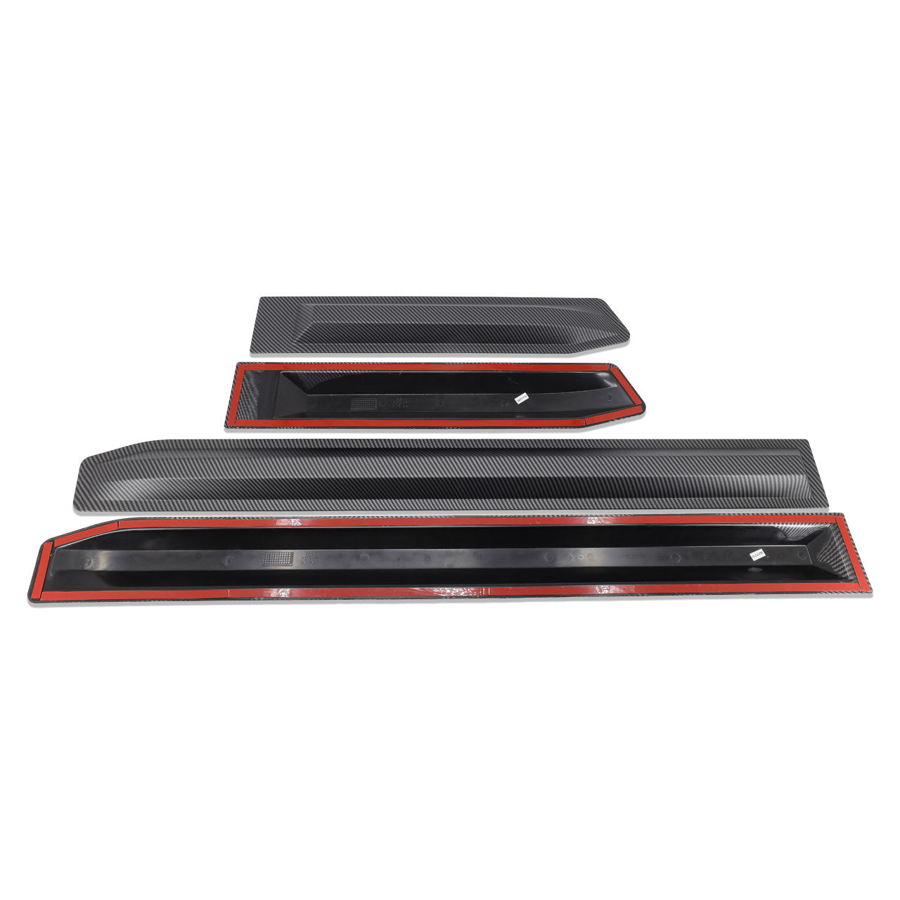 IAG I-Line Exterior Door Ding Protector Anti-Scratch - Carbon Look for 2021+ Ford Bronco Four Door - Parts Layout 2