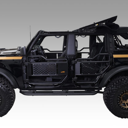 IAG I-Line Full Length Tube Step For Use Without Factory Rock Rails 2021+ Ford Bronco - Installed