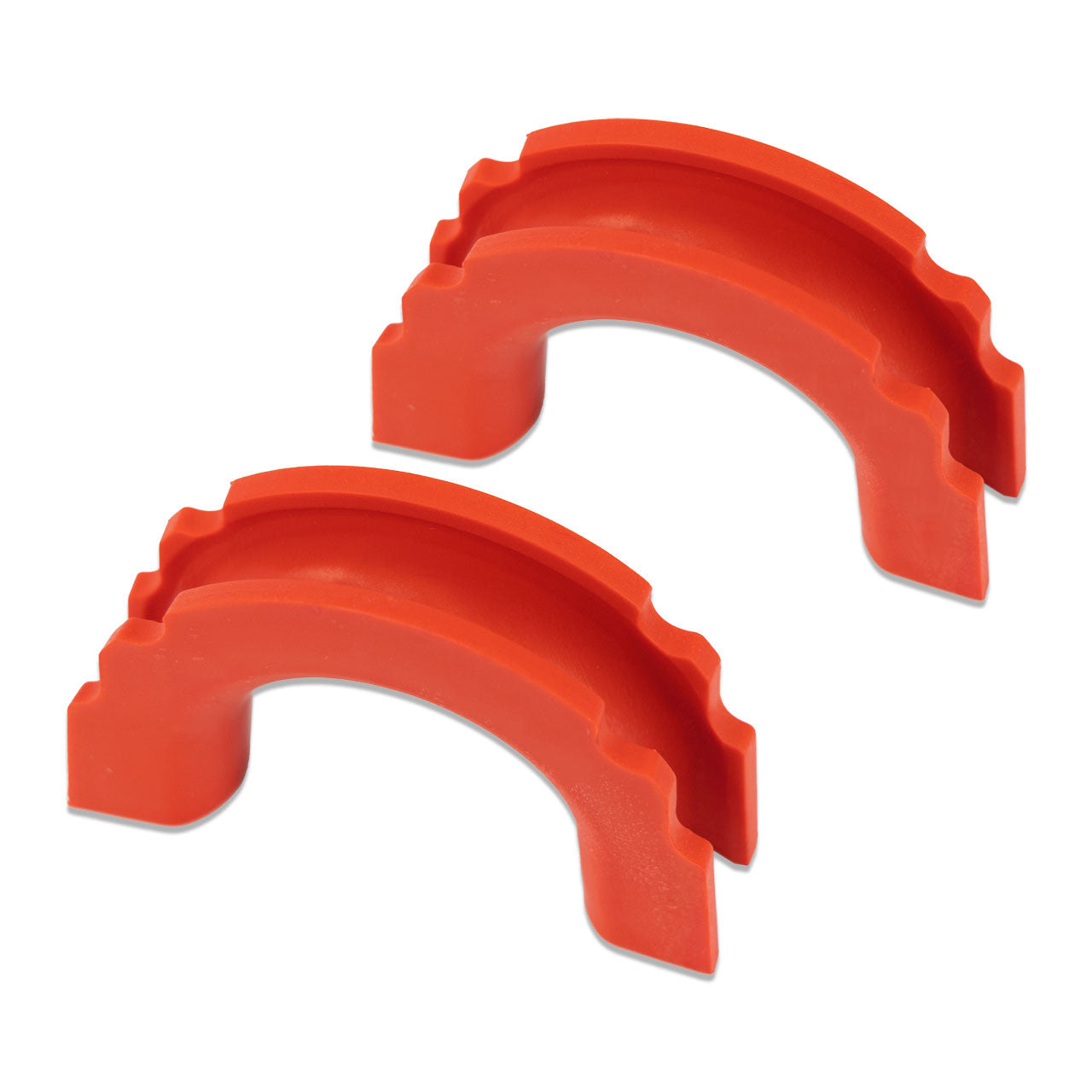 IAG I-Line Rear Bumper Red TPE Tow Loop Cover Pair for 2021+ Ford Bronco - Parts Layout 1
