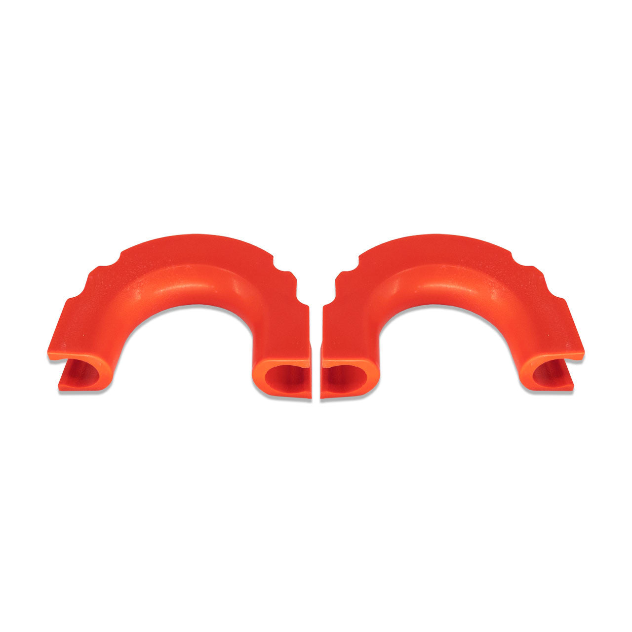 IAG I-Line Rear Bumper Red TPE Tow Loop Cover Pair for 2021+ Ford Bronco - 4