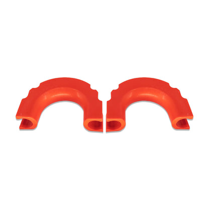 IAG I-Line Rear Bumper Red TPE Tow Loop Cover Pair for 2021+ Ford Bronco - 4