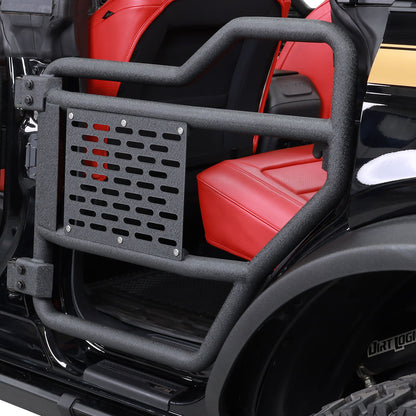 IAG I-Line Tube Rear Door Pair 2021+ Ford Bronco Four Door - Installed 2 Close Up