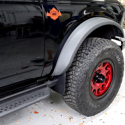 IAG I-Line 2pc Rock Rail Side Mini Mud Flap 2021+ Ford Bronco - Installed 3