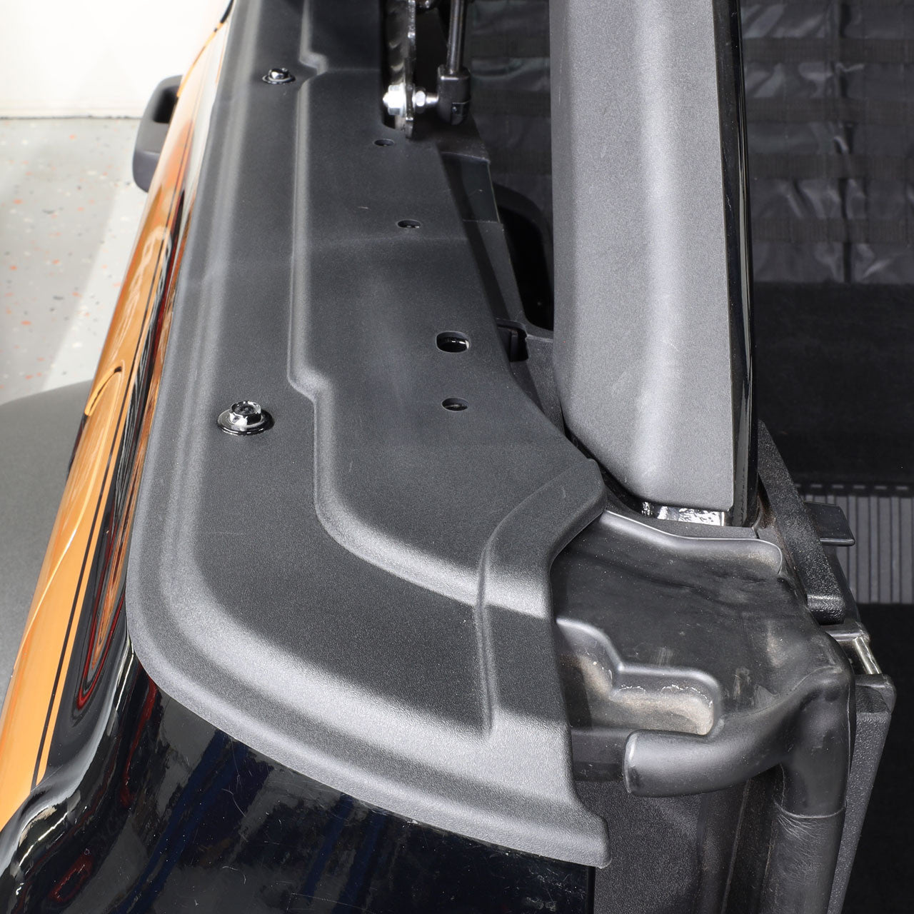 IAG I-Line Rear Tub Rail Protectors for 2021+ Ford Bronco Four Door - Installed Close-Up